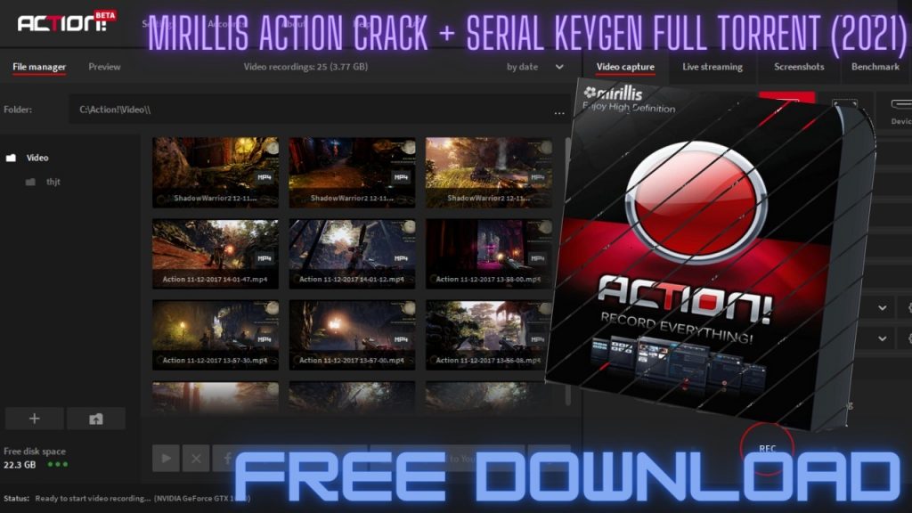Mirillis Action Crack [Latest Version] 2020 Lifetime Free download